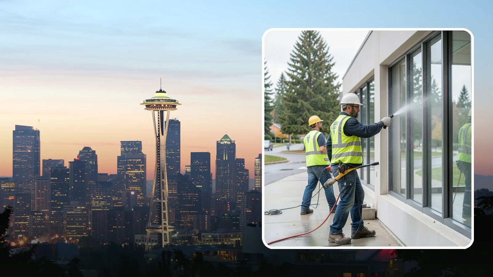 Interior Window Washing in Seattle, King County, WA - Streak-free interior glass keeps lobbies, offices, and partitions bright and professional for the public.