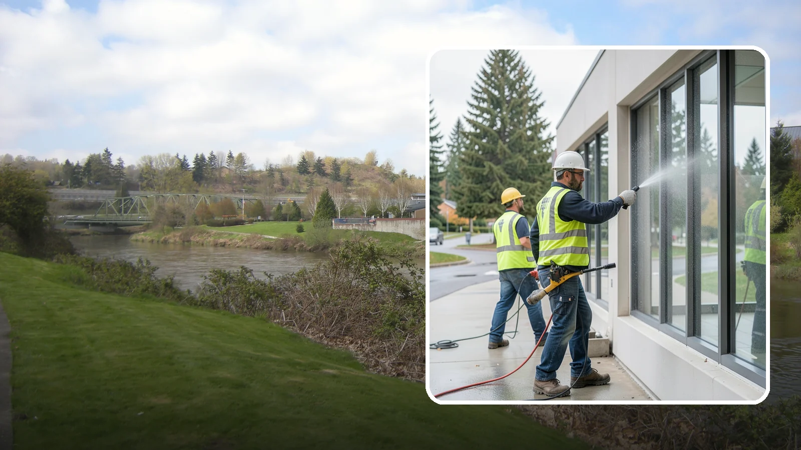 Interior Window Washing in Tukwila, King County, WA - Streak-free interior glass keeps lobbies, offices, and partitions bright and professional for the public.