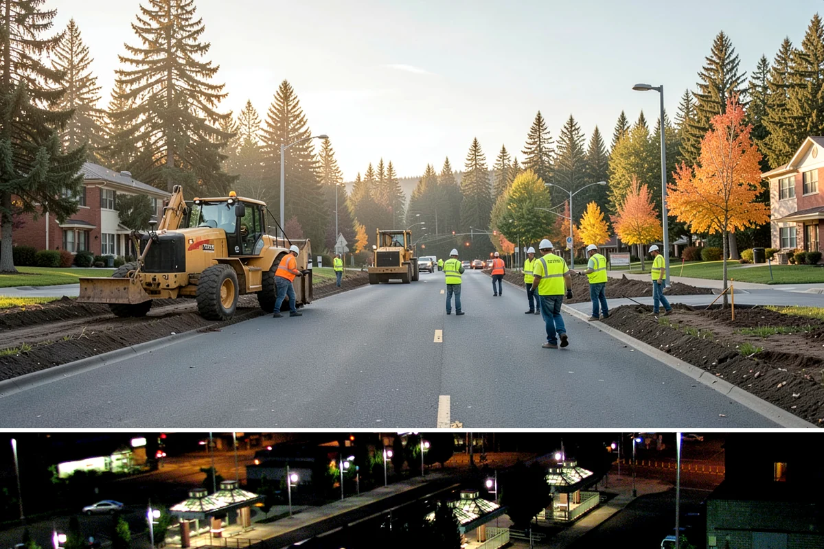 Interpretive Sign Installation in Auburn, King County, WA - Interpretive sign installation runs year-round, with footing work scheduled around drier ground conditions when possible.