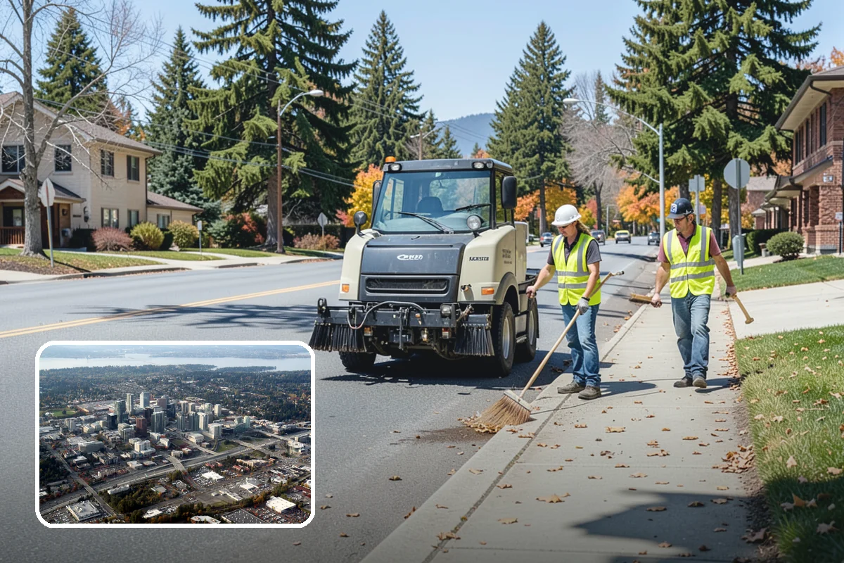 Interpretive Sign Installation in Bellevue, King County, WA - Presents durable, weather-resistant interpretive content