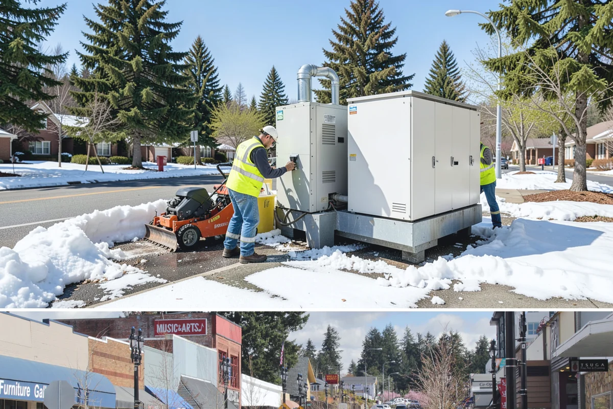 Interpretive Sign Installation in Bothell, King County, WA - Interpretive sign installation runs year-round, with footing work scheduled around drier ground conditions when possible.