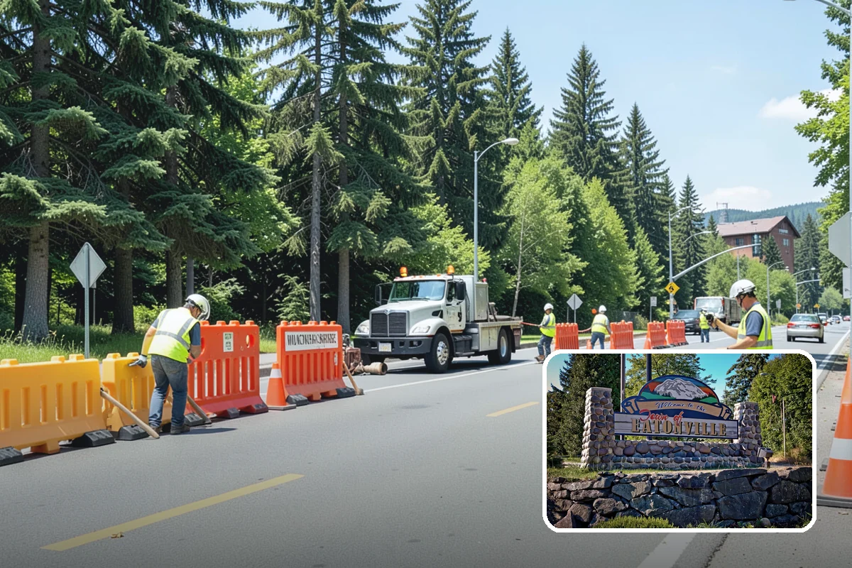 Interpretive Sign Installation in Eatonville, Pierce County, WA - Presents durable, weather-resistant interpretive content