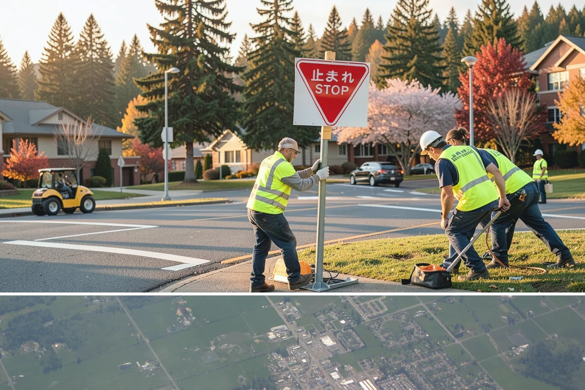 Interpretive Sign Installation in Enumclaw, King County, WA - Interpretive sign installation runs year-round, with footing work scheduled around drier ground conditions when possible.