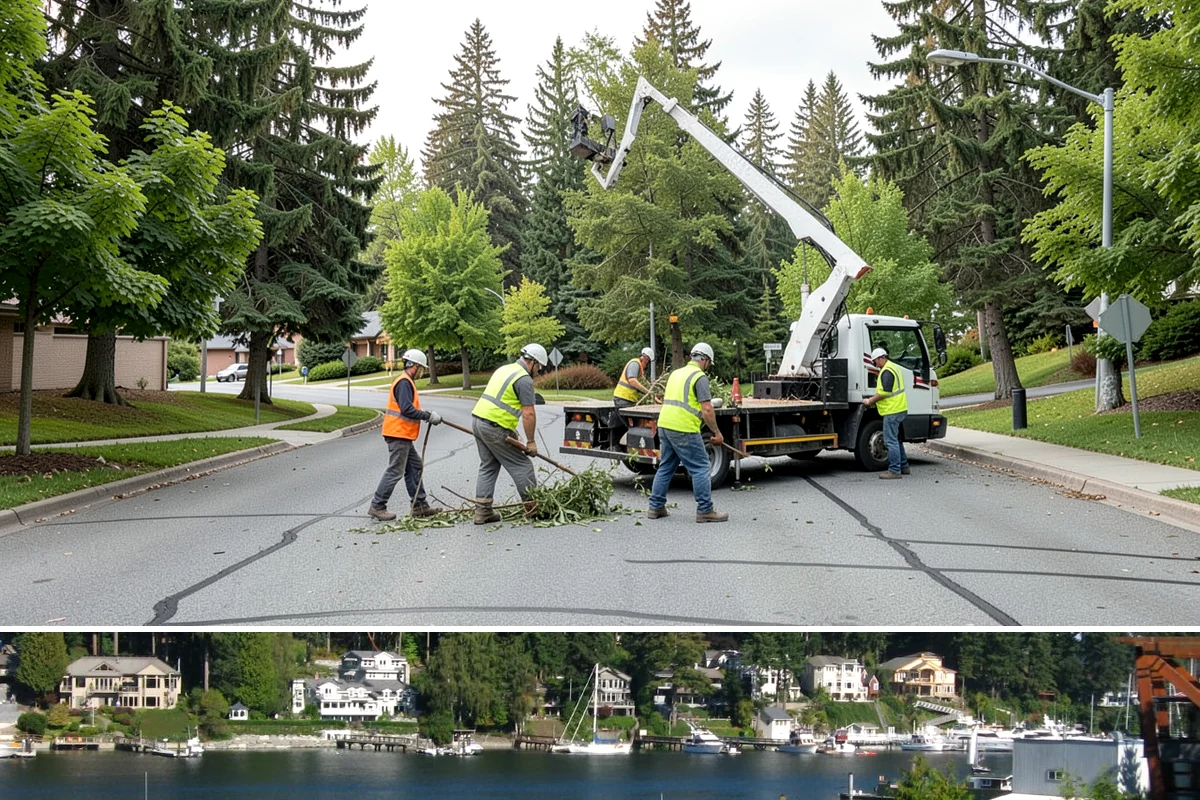 Interpretive Sign Installation in Gig Harbor, Pierce County, WA - Interpretive sign installation runs year-round, with footing work scheduled around drier ground conditions when possible.