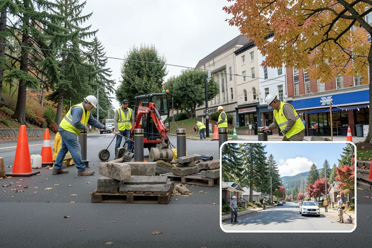 Interpretive Sign Installation in Hunts Point, King County, WA - Presents durable, weather-resistant interpretive content