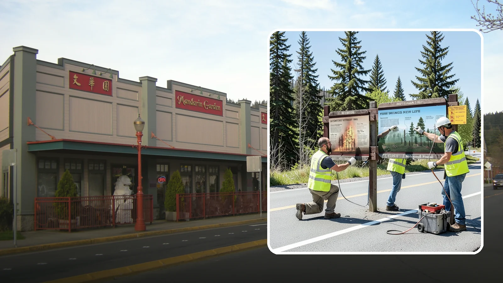 Interpretive Sign Installation in Issaquah, King County, WA - Installation of interpretive and educational signage on durable panels and frames for parks, trails, and historic sites.