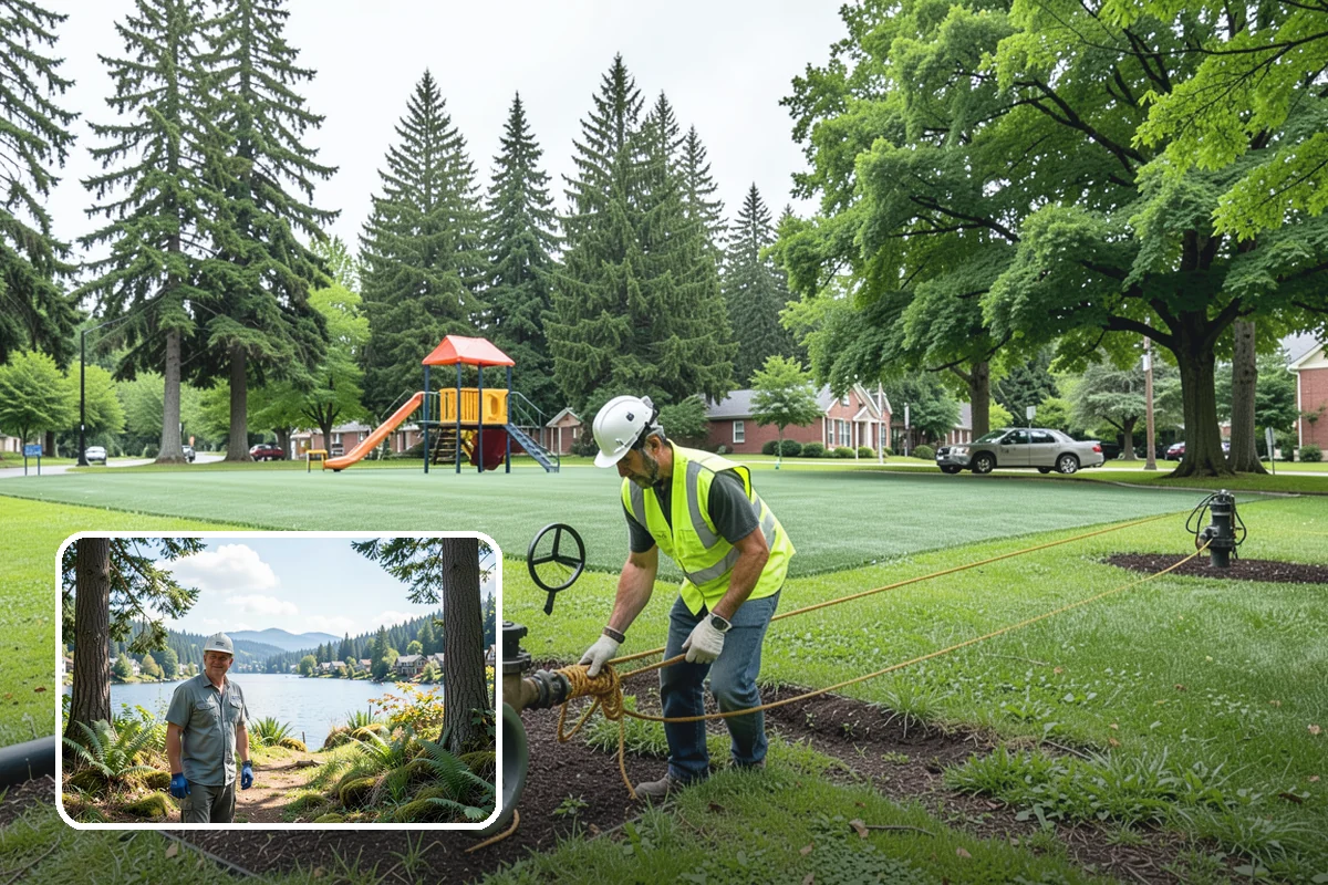 Interpretive Sign Installation in Milton, King County, WA - Presents durable, weather-resistant interpretive content