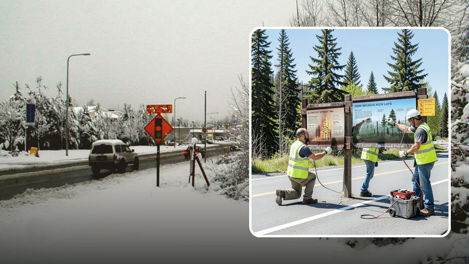 Interpretive Sign Installation in Newcastle, King County, WA - Installation of interpretive and educational signage on durable panels and frames for parks, trails, and historic sites.