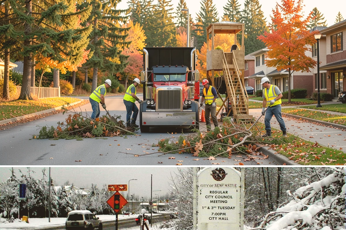 Interpretive Sign Installation in Newcastle, King County, WA - Interpretive sign installation runs year-round, with footing work scheduled around drier ground conditions when possible.