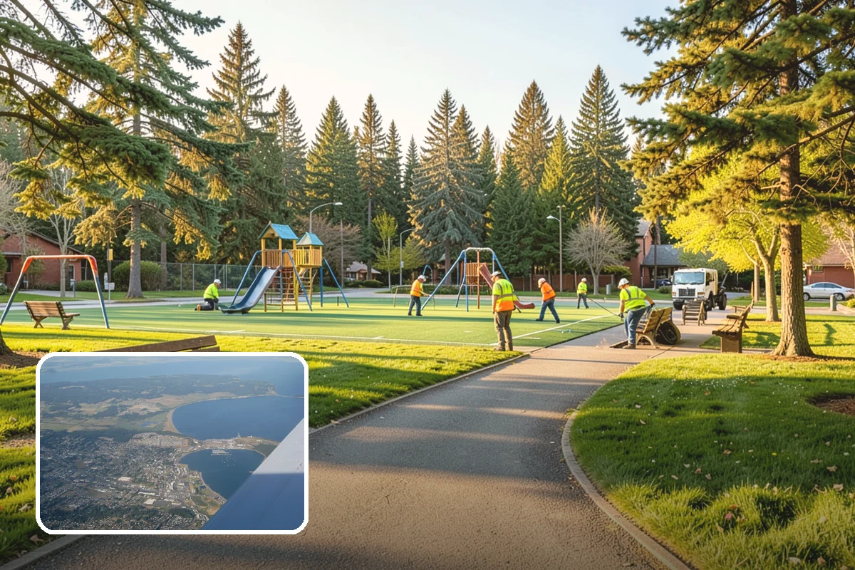 Interpretive Sign Installation in Oak Harbor, Island County, WA - Presents durable, weather-resistant interpretive content