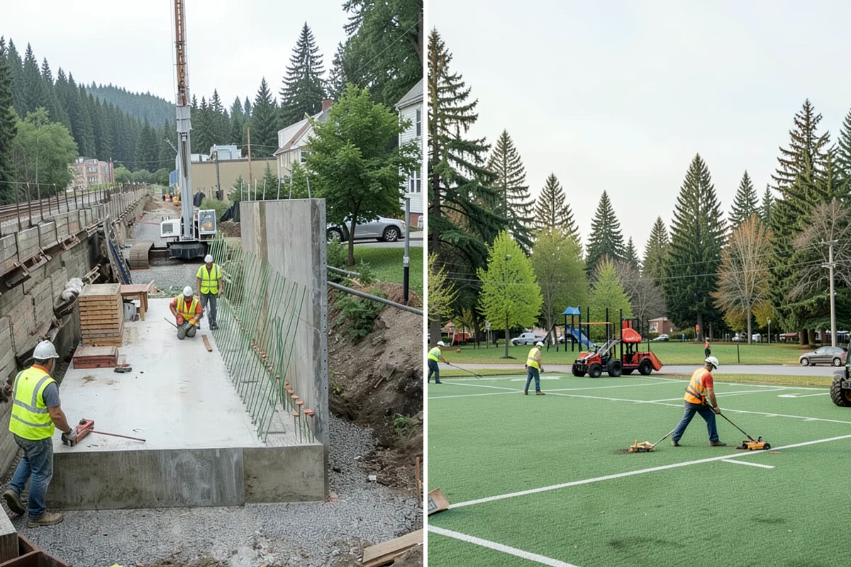 Interpretive Sign Installation in Shoreline, King County, WA - Confirm panel type, frame style, and placement with staff
