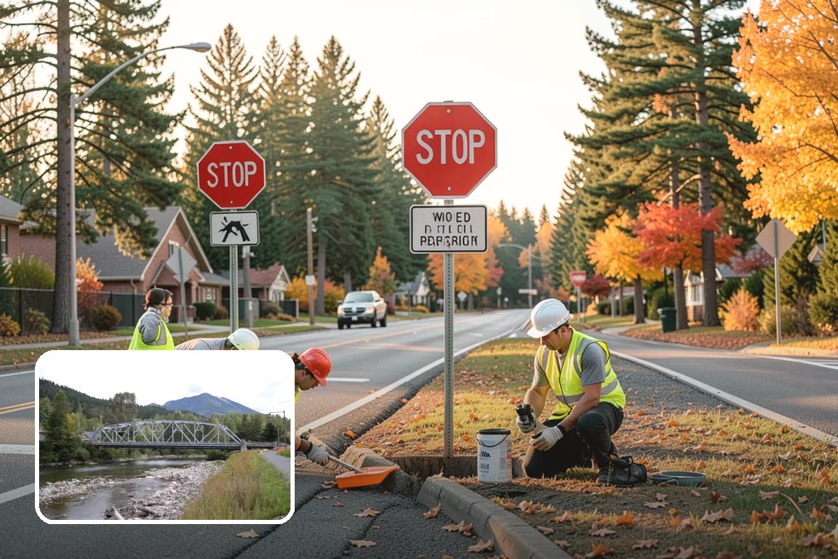 Interpretive Sign Installation in Skykomish, King County, WA - Presents durable, weather-resistant interpretive content