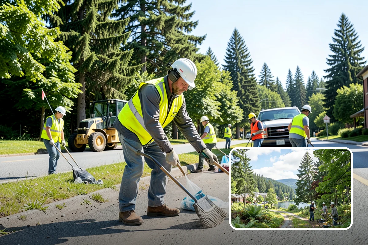 Invasive Species Control in Lake Forest Park, King County, WA - Meets county noxious-weed control obligations