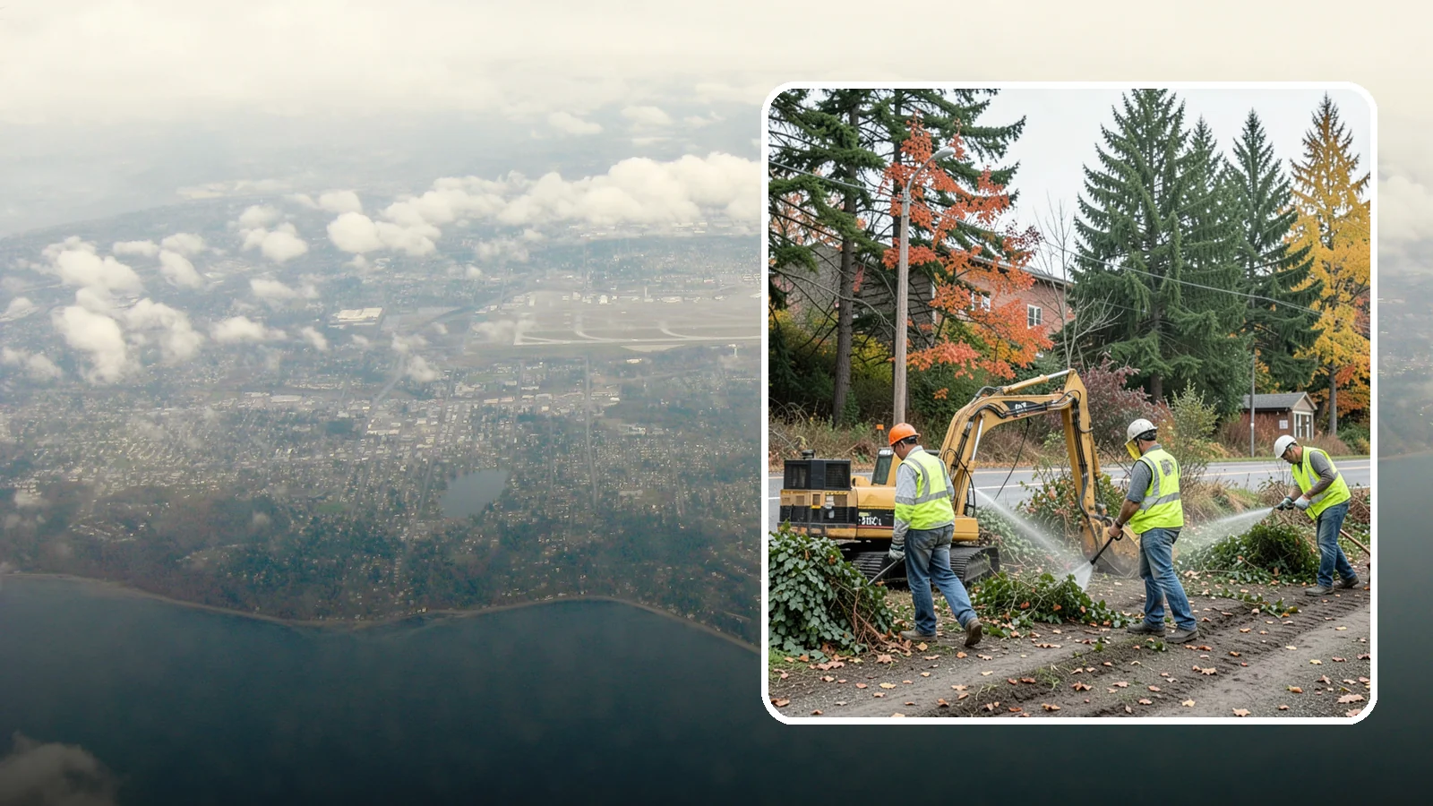 Invasive Vegetation Removal in Burien, King County, WA - Targeted removal and control of noxious and invasive plants such as ivy, knotweed, and blackberry from public natural areas.