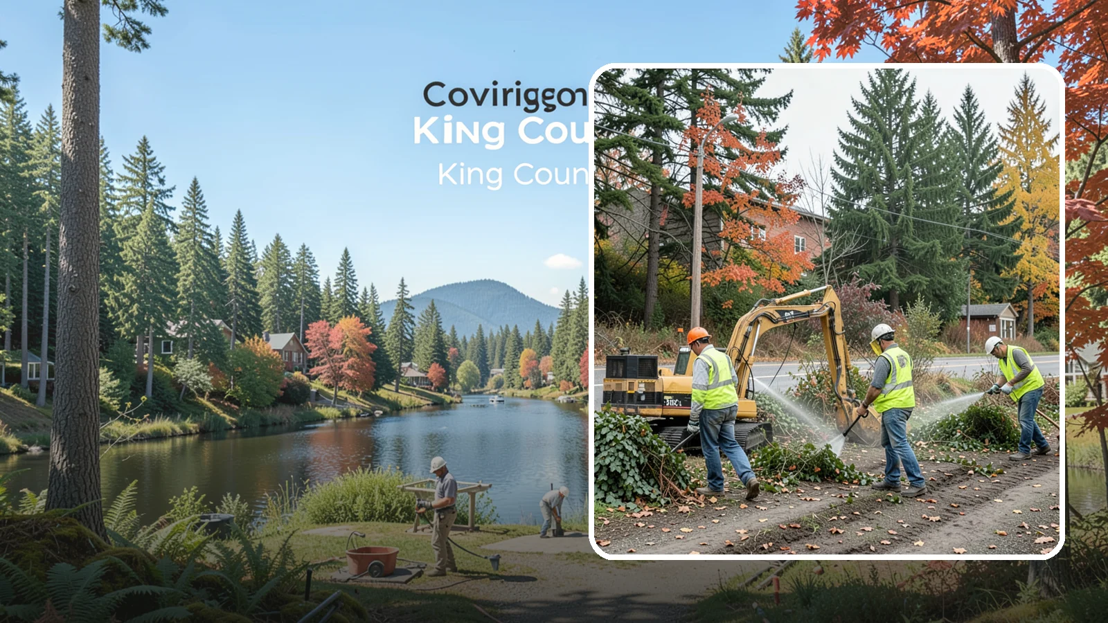 Invasive Vegetation Removal in Covington, King County, WA - Targeted removal and control of noxious and invasive plants such as ivy, knotweed, and blackberry from public natural areas.