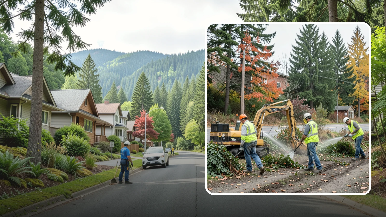 Invasive Vegetation Removal in Darrington, Snohomish County, WA - Targeted removal and control of noxious and invasive plants such as ivy, knotweed, and blackberry from public natural areas.