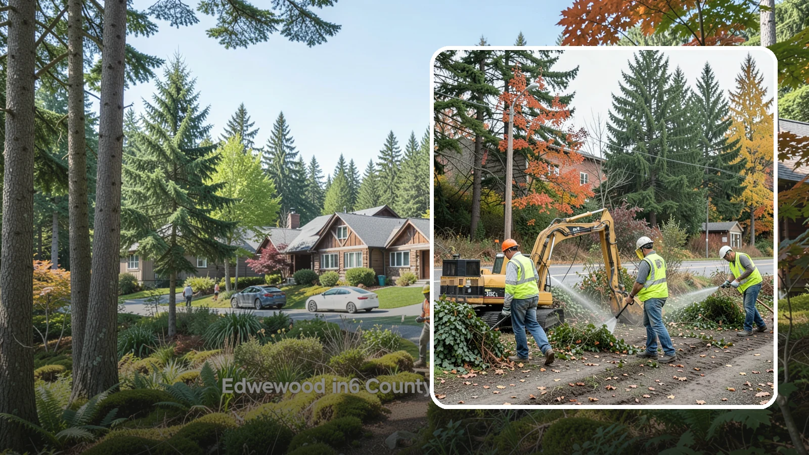 Invasive Vegetation Removal in Edgewood, Pierce County, WA - Targeted removal and control of noxious and invasive plants such as ivy, knotweed, and blackberry from public natural areas.