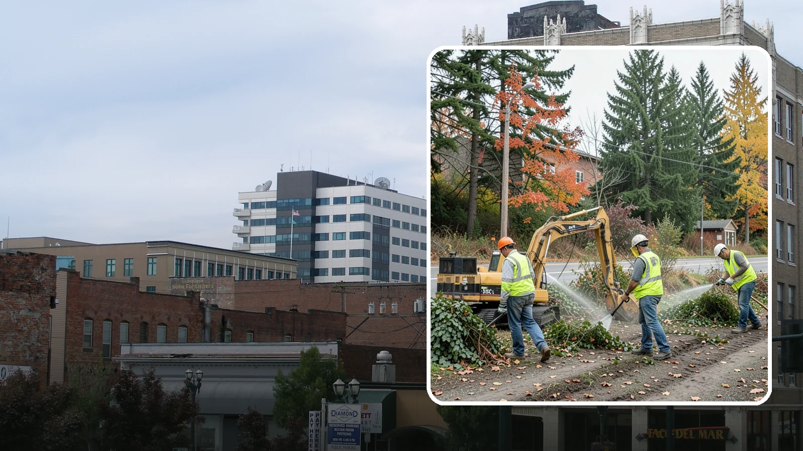 Invasive Vegetation Removal in Everett, Snohomish County, WA - Targeted removal and control of noxious and invasive plants such as ivy, knotweed, and blackberry from public natural areas.