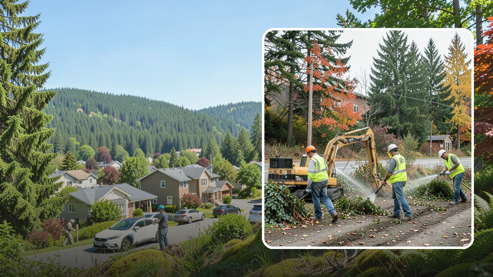 Invasive Vegetation Removal in Index, Snohomish County, WA - Targeted removal and control of noxious and invasive plants such as ivy, knotweed, and blackberry from public natural areas.
