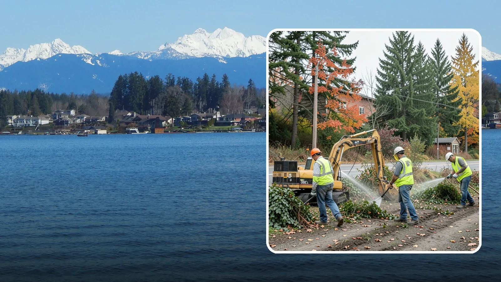 Invasive Vegetation Removal in Lake Stevens, Snohomish County, WA - Targeted removal and control of noxious and invasive plants such as ivy, knotweed, and blackberry from public natural areas.