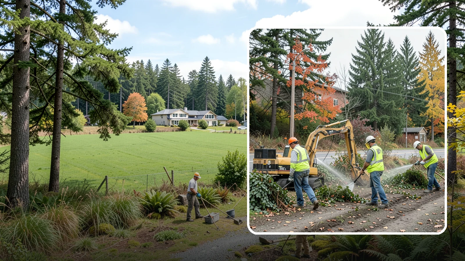 Invasive Vegetation Removal in Lyman, Skagit County, WA - Targeted removal and control of noxious and invasive plants such as ivy, knotweed, and blackberry from public natural areas.