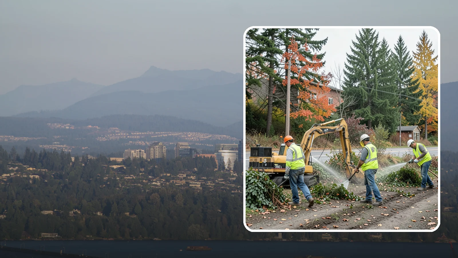 Invasive Vegetation Removal in Medina, King County, WA - Targeted removal and control of noxious and invasive plants such as ivy, knotweed, and blackberry from public natural areas.