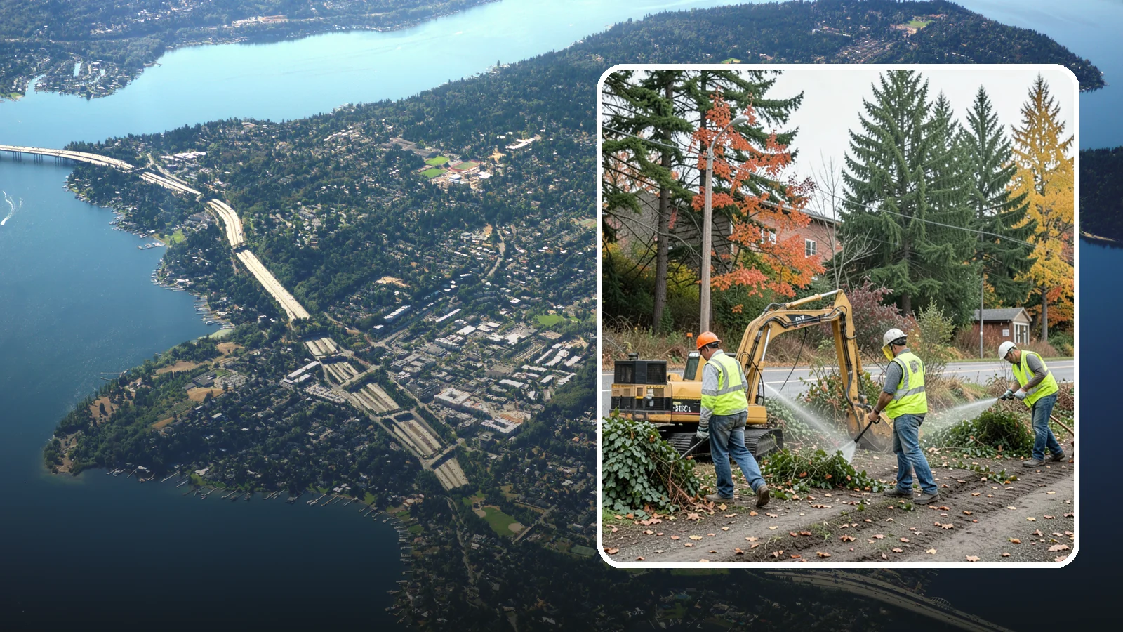 Invasive Vegetation Removal in Mercer Island, King County, WA - Targeted removal and control of noxious and invasive plants such as ivy, knotweed, and blackberry from public natural areas.