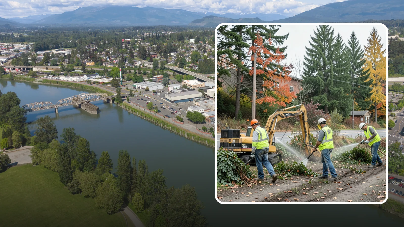 Invasive Vegetation Removal in Mount Vernon, Skagit County, WA - Targeted removal and control of noxious and invasive plants such as ivy, knotweed, and blackberry from public natural areas.