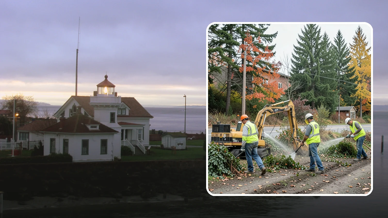 Invasive Vegetation Removal in Mukilteo, Snohomish County, WA - Targeted removal and control of noxious and invasive plants such as ivy, knotweed, and blackberry from public natural areas.