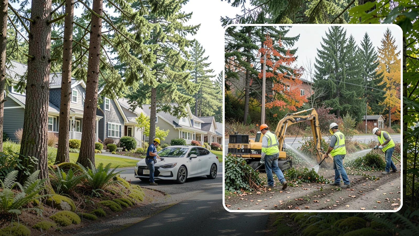 Invasive Vegetation Removal in Normandy Park, King County, WA - Targeted removal and control of noxious and invasive plants such as ivy, knotweed, and blackberry from public natural areas.