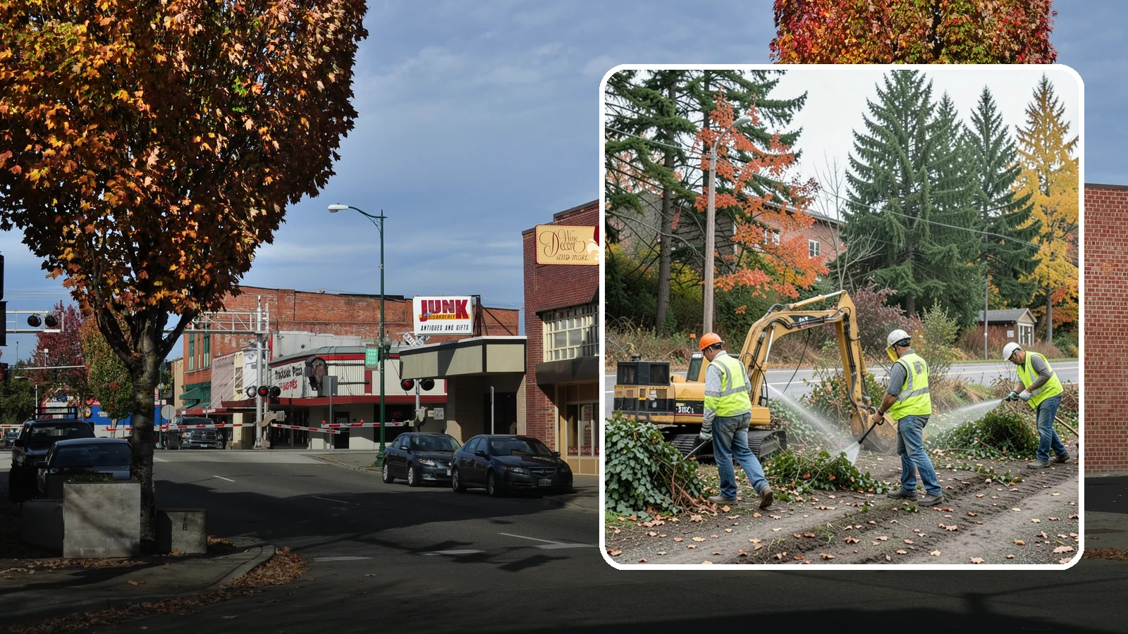 Invasive Vegetation Removal in Puyallup, Pierce County, WA - Targeted removal and control of noxious and invasive plants such as ivy, knotweed, and blackberry from public natural areas.