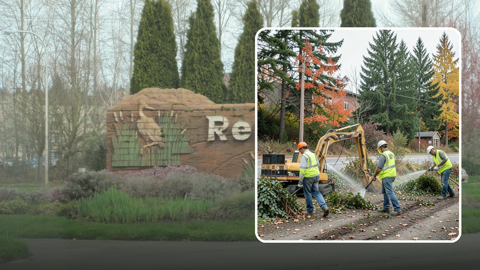 Invasive Vegetation Removal in Renton, King County, WA - Targeted removal and control of noxious and invasive plants such as ivy, knotweed, and blackberry from public natural areas.