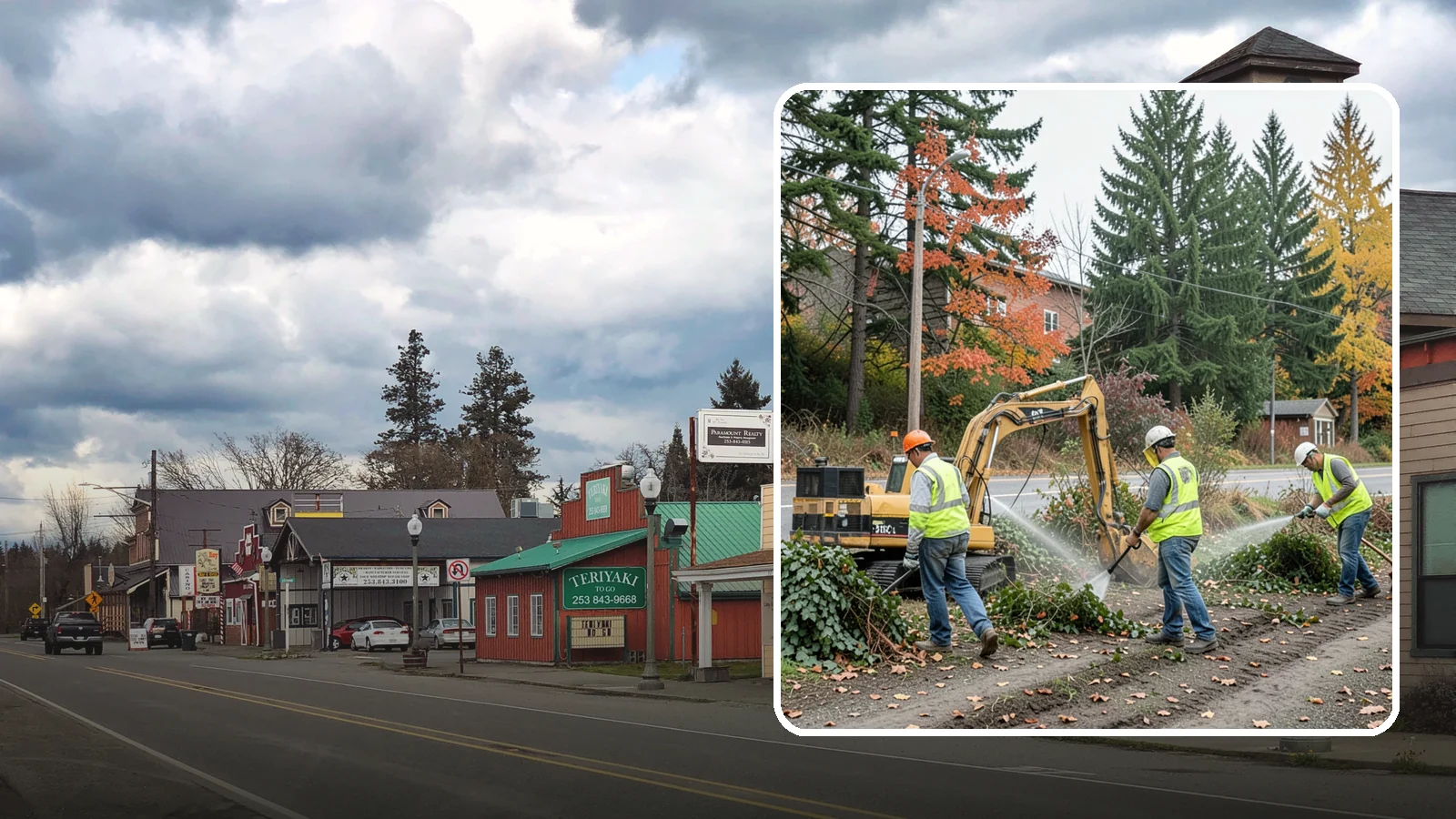 Invasive Vegetation Removal in Roy, Pierce County, WA - Targeted removal and control of noxious and invasive plants such as ivy, knotweed, and blackberry from public natural areas.