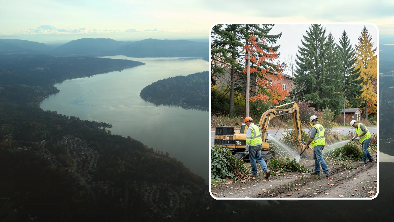 Invasive Vegetation Removal in Sammamish, King County, WA - Targeted removal and control of noxious and invasive plants such as ivy, knotweed, and blackberry from public natural areas.