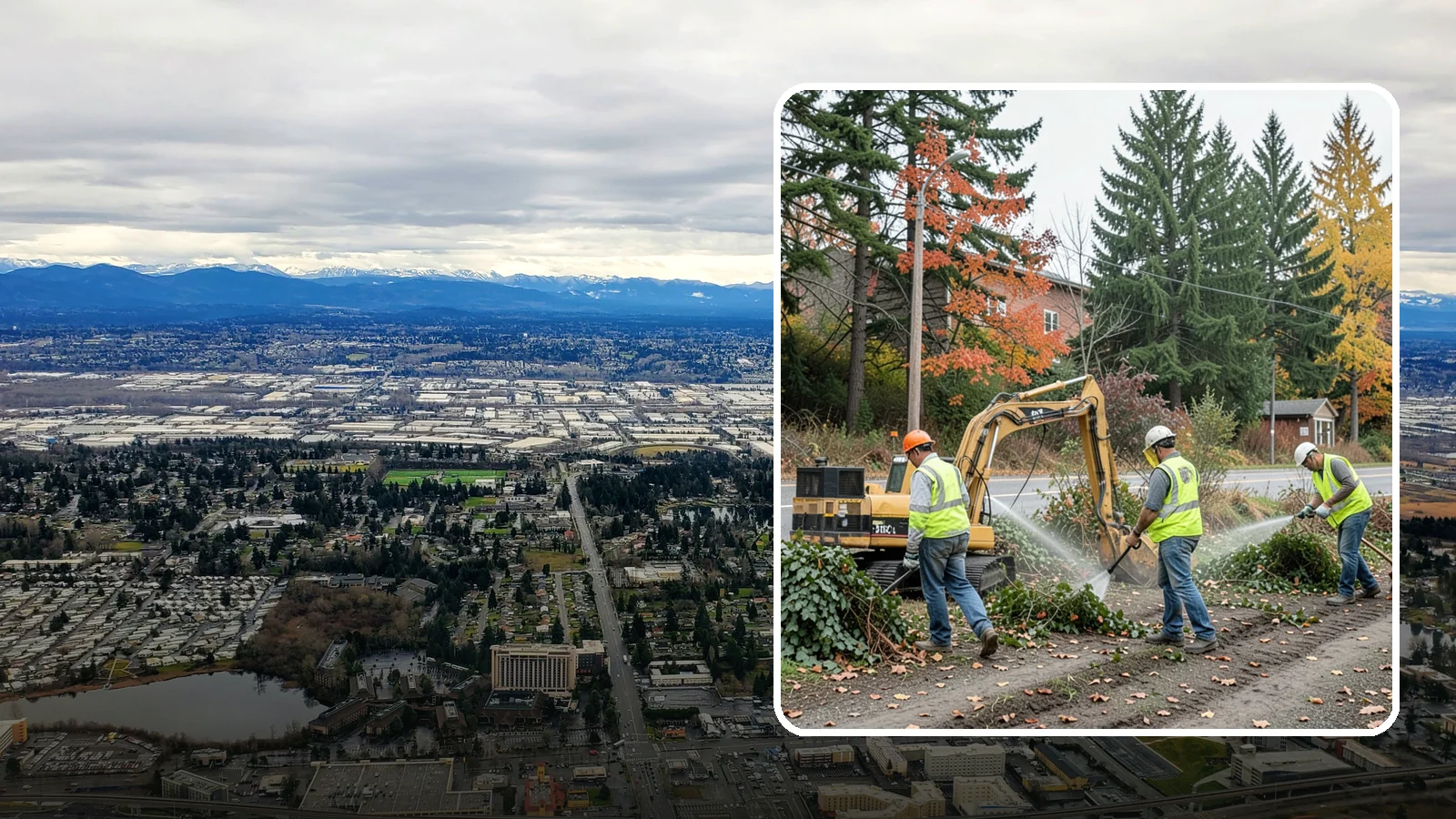 Invasive Vegetation Removal in SeaTac, King County, WA - Targeted removal and control of noxious and invasive plants such as ivy, knotweed, and blackberry from public natural areas.