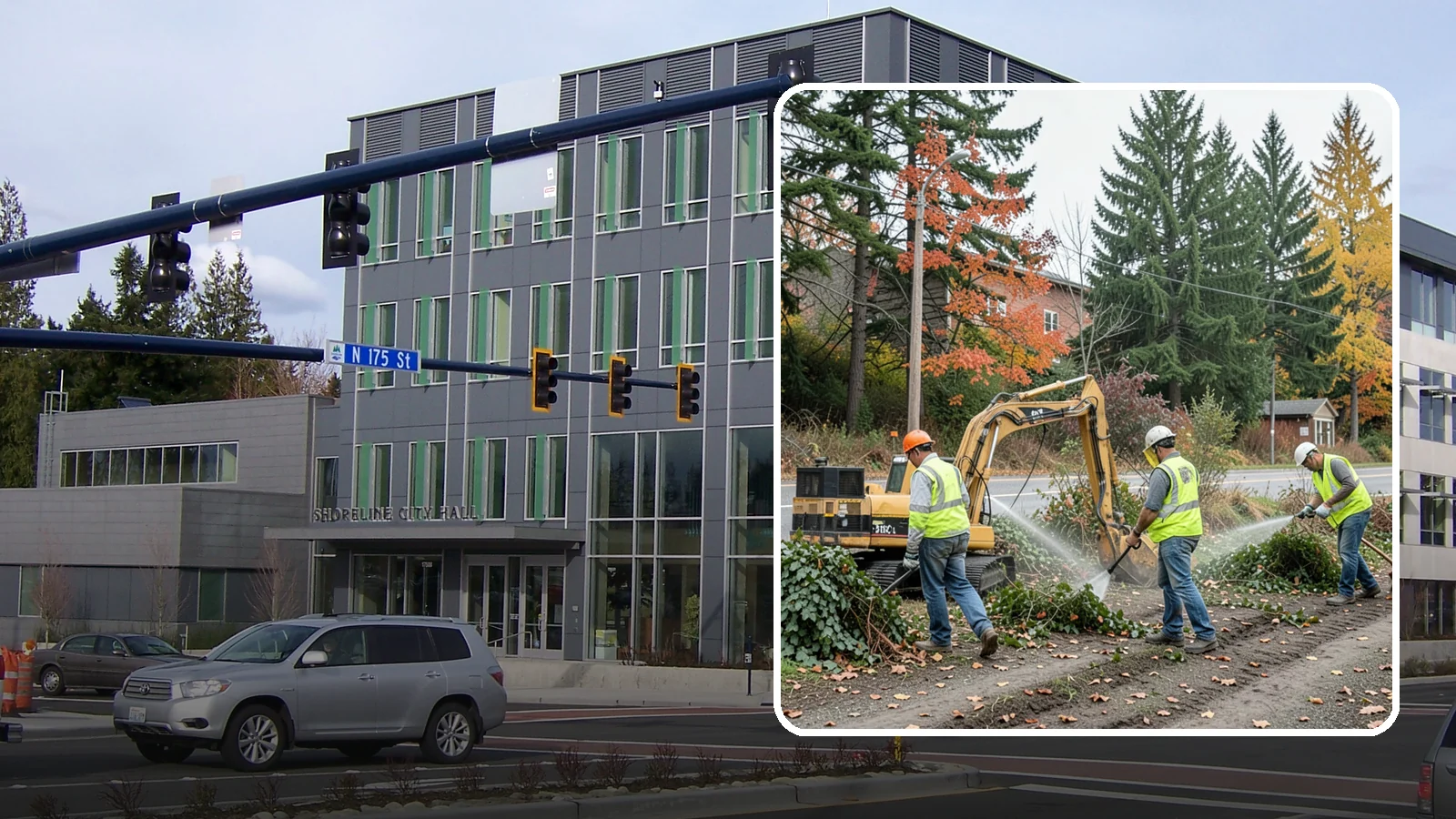 Invasive Vegetation Removal in Shoreline, King County, WA - Targeted removal and control of noxious and invasive plants such as ivy, knotweed, and blackberry from public natural areas.