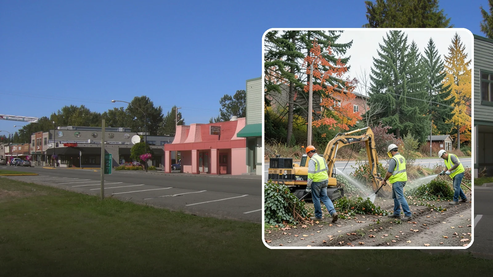 Invasive Vegetation Removal in Snoqualmie, King County, WA - Targeted removal and control of noxious and invasive plants such as ivy, knotweed, and blackberry from public natural areas.