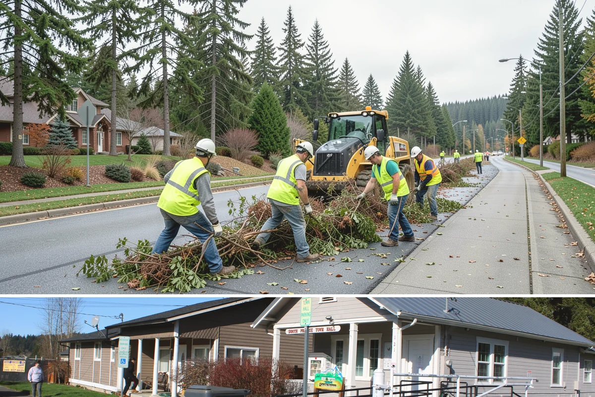 Invasive Vegetation Removal in South Prairie, Pierce County, WA - Timing is species-specific, with knotweed and blackberry treatments most effective in late summer and early fall and manual ivy...