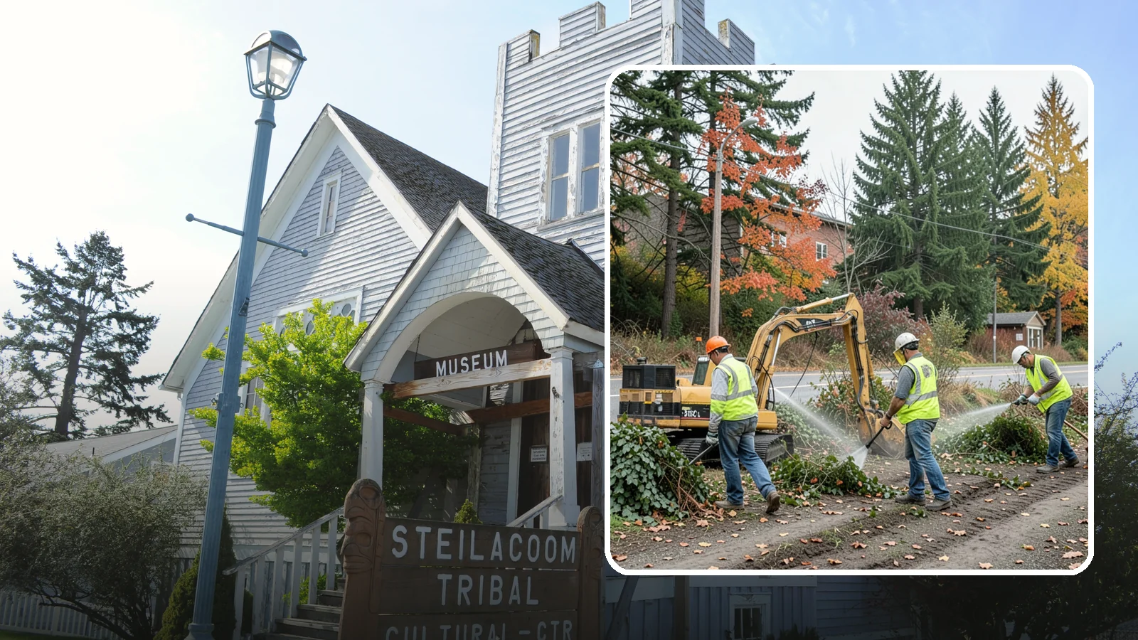 Invasive Vegetation Removal in Steilacoom, Pierce County, WA - Targeted removal and control of noxious and invasive plants such as ivy, knotweed, and blackberry from public natural areas.