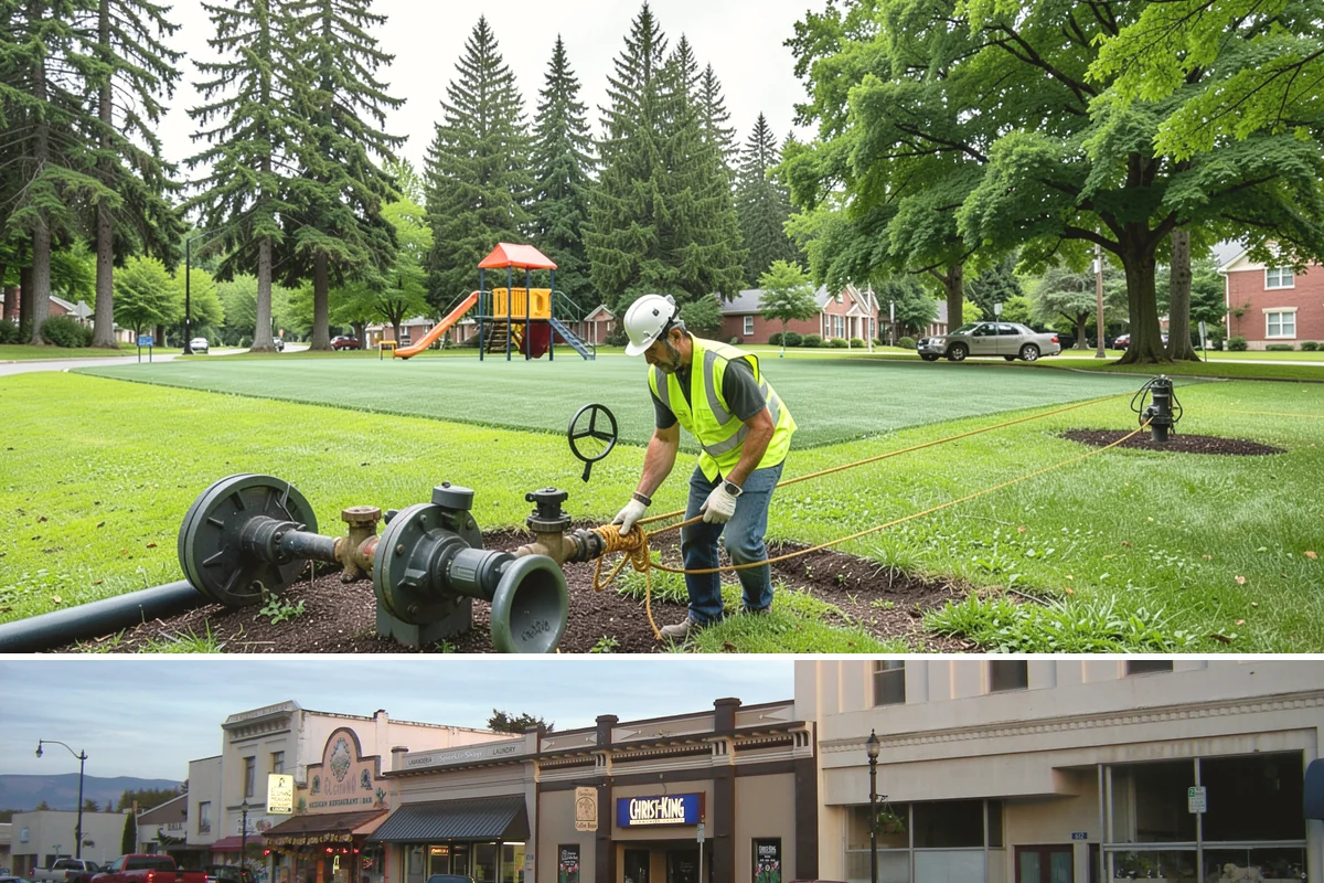 Irrigation Maintenance in Burlington, Skagit County, WA - Spring startup and system checks precede the dry summer irrigation season, with fall winterization and blowouts protecting...