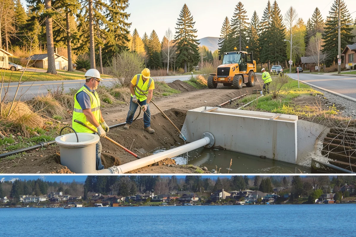 Irrigation Maintenance in Lake Stevens, Snohomish County, WA - Spring startup and system checks precede the dry summer irrigation season, with fall winterization and blowouts protecting...