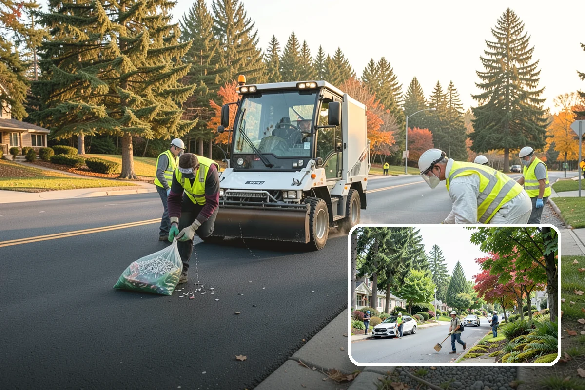 Ivy Removal in Beaux Arts Village, King County, WA - Relieves park trees of the weight and shading that ivy imposes