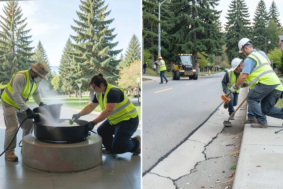 Ivy Removal in Beaux Arts Village, King County, WA - Cut survival rings around tree trunks and detach climbing vines