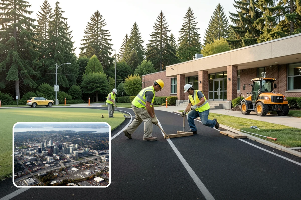 Ivy Removal in Bellevue, King County, WA - Relieves park trees of the weight and shading that ivy imposes