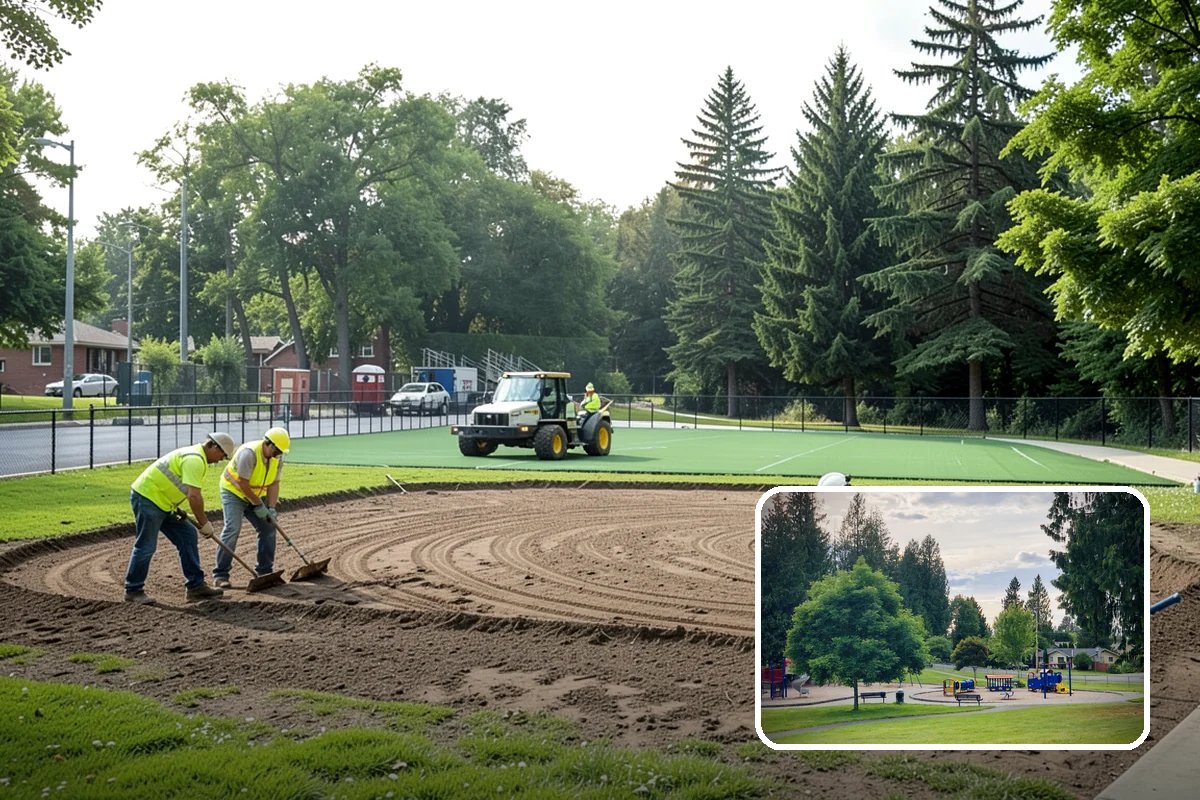 Ivy Removal in Bonney Lake, Pierce County, WA - Relieves park trees of the weight and shading that ivy imposes