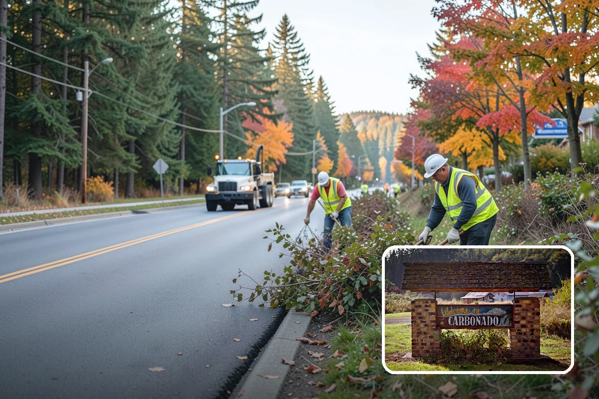 Ivy Removal in Carbonado, Pierce County, WA - Relieves park trees of the weight and shading that ivy imposes