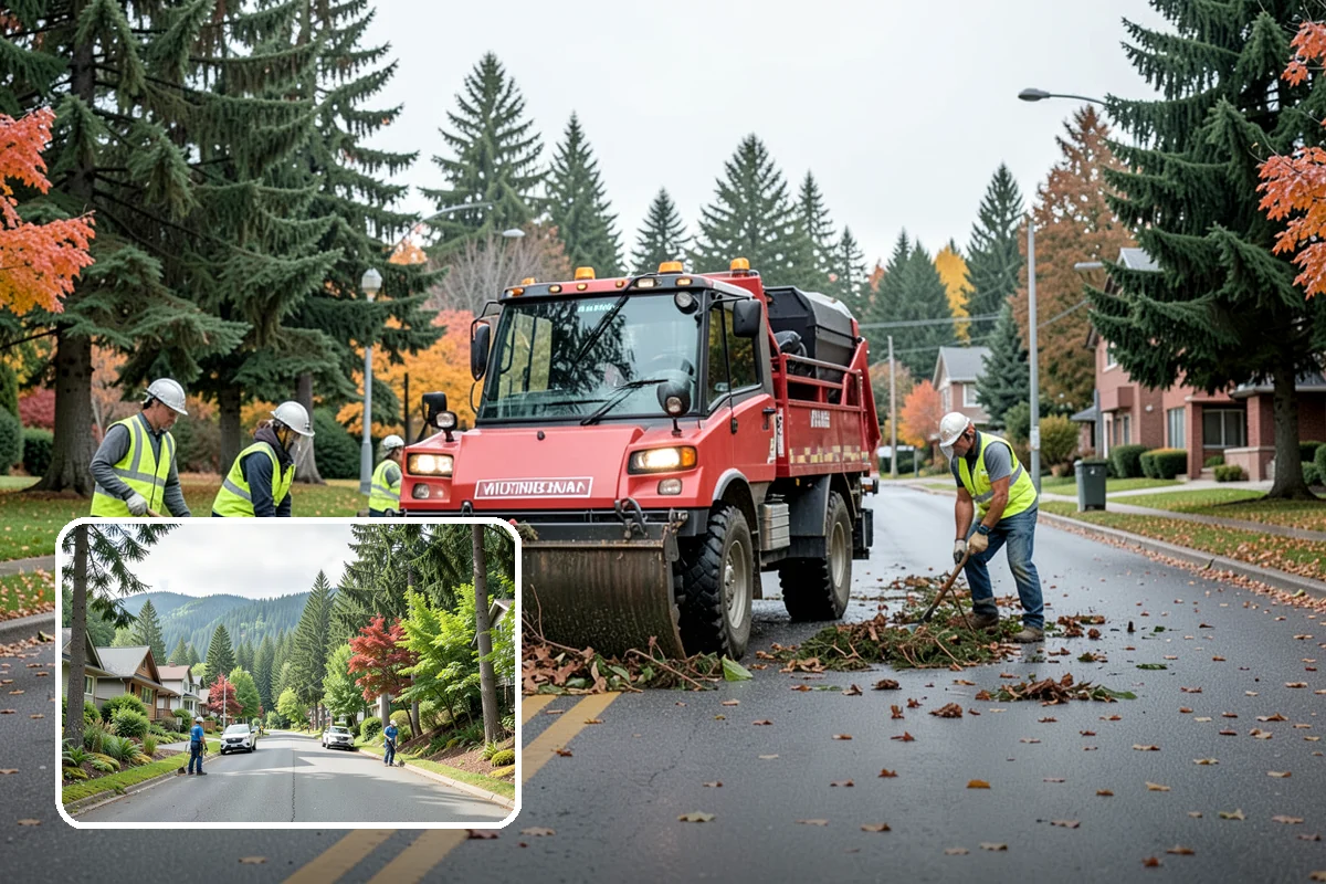 Ivy Removal in Darrington, Snohomish County, WA - Relieves park trees of the weight and shading that ivy imposes