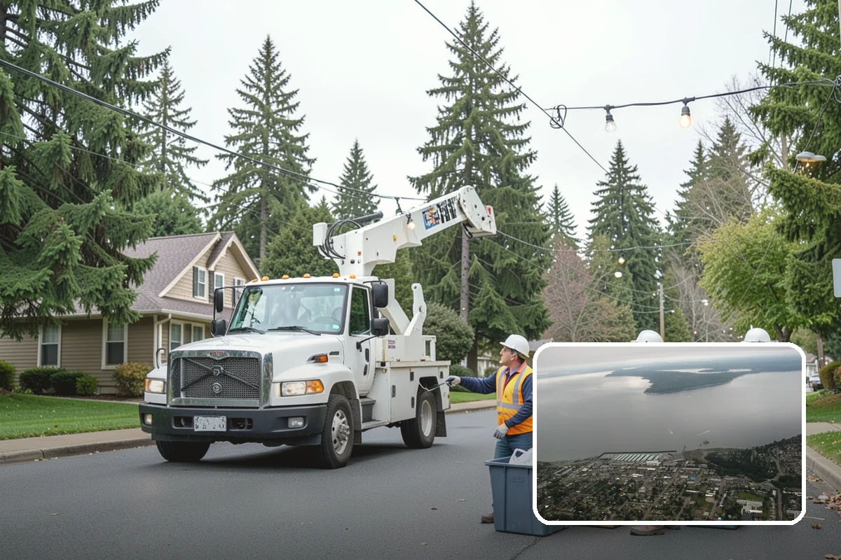 Ivy Removal in Des Moines, King County, WA - Relieves park trees of the weight and shading that ivy imposes