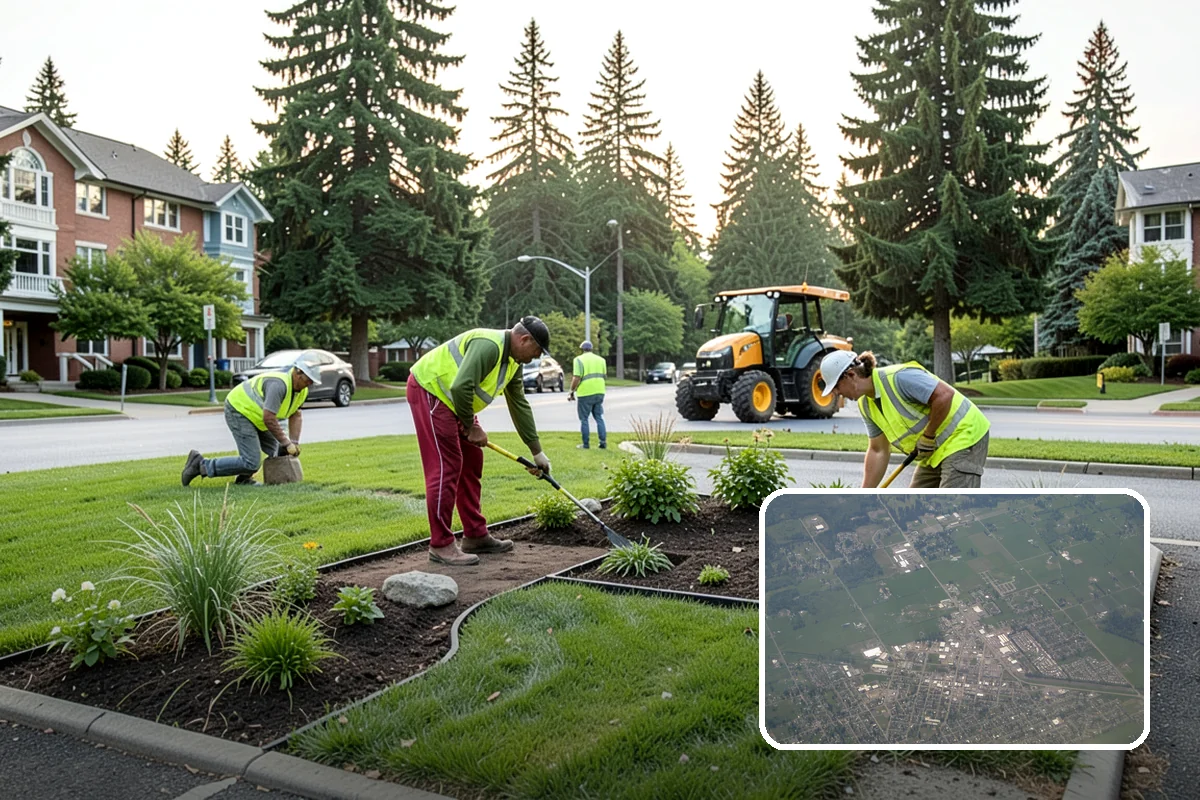 Ivy Removal in Enumclaw, King County, WA - Relieves park trees of the weight and shading that ivy imposes