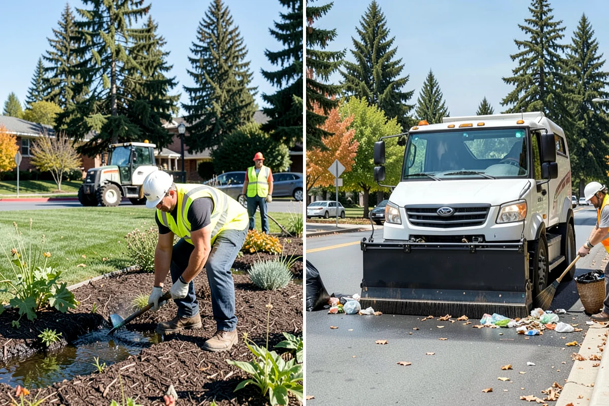 Ivy Removal in Gig Harbor, Pierce County, WA - Cut survival rings around tree trunks and detach climbing vines